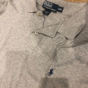 Men’s Grey XXL Short Sleeve XXL Polo Blue horse